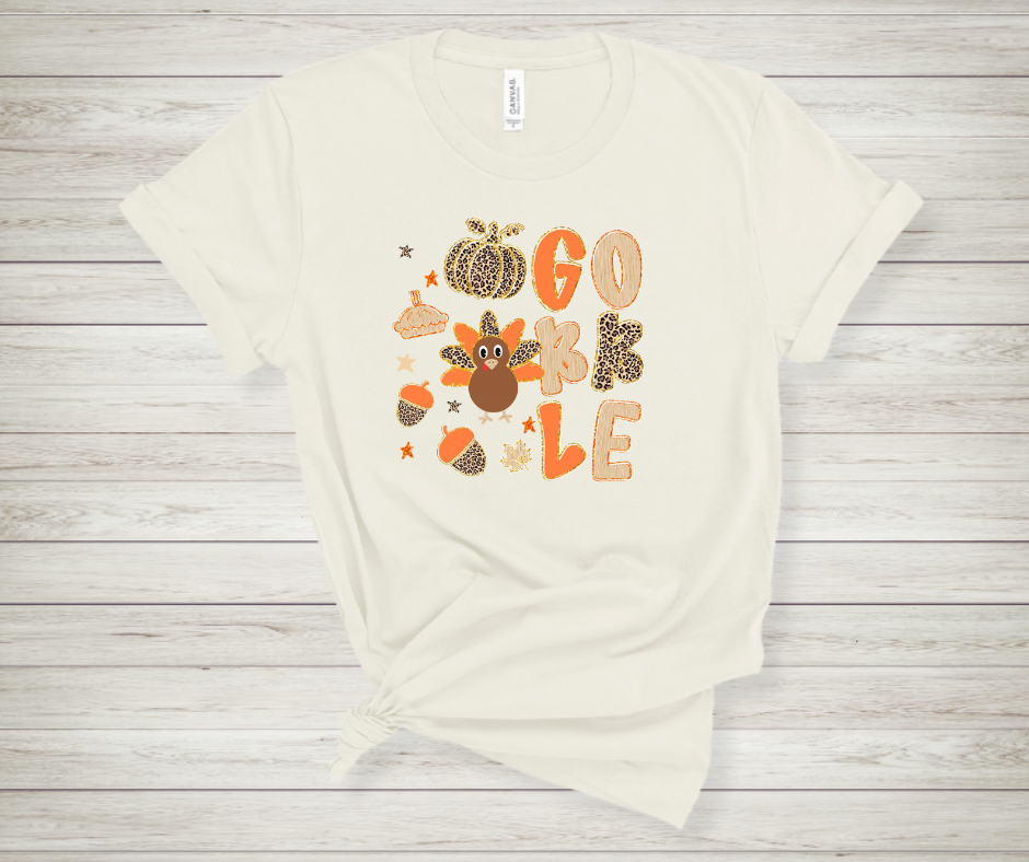 Gobble orange and leopard fonts
