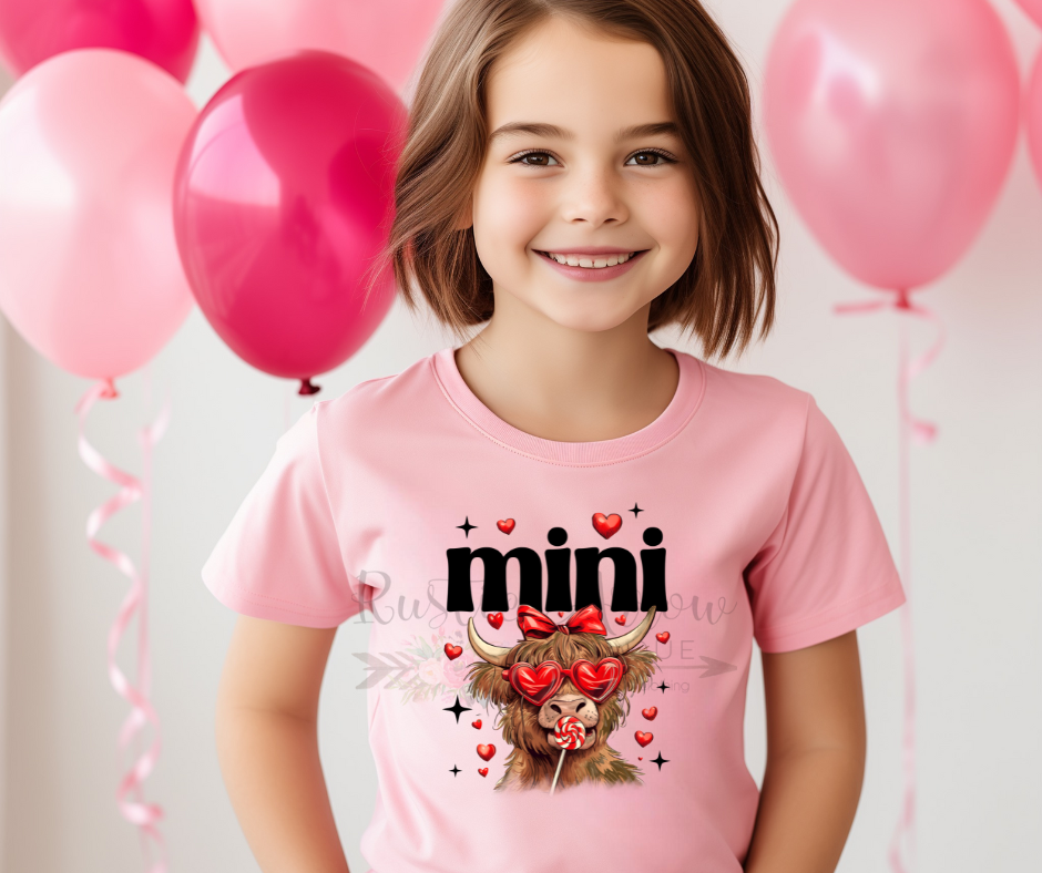 Valentines Highland Cow Mini