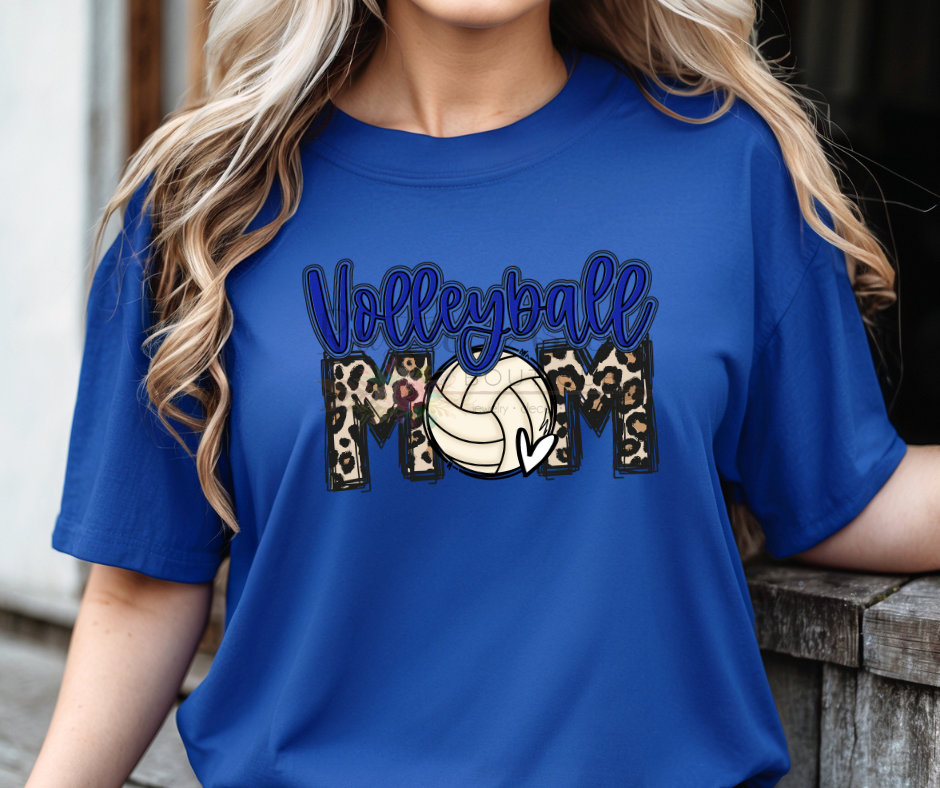 Leopard Volleyball Mama