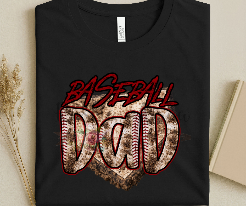 Baseball Dad with Muddy Base