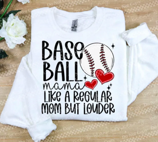 Baseball Mama like a Regular Mom but Louder