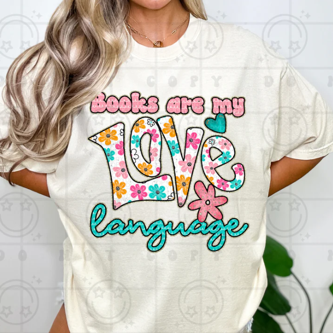 Books Are My Love Language Floral