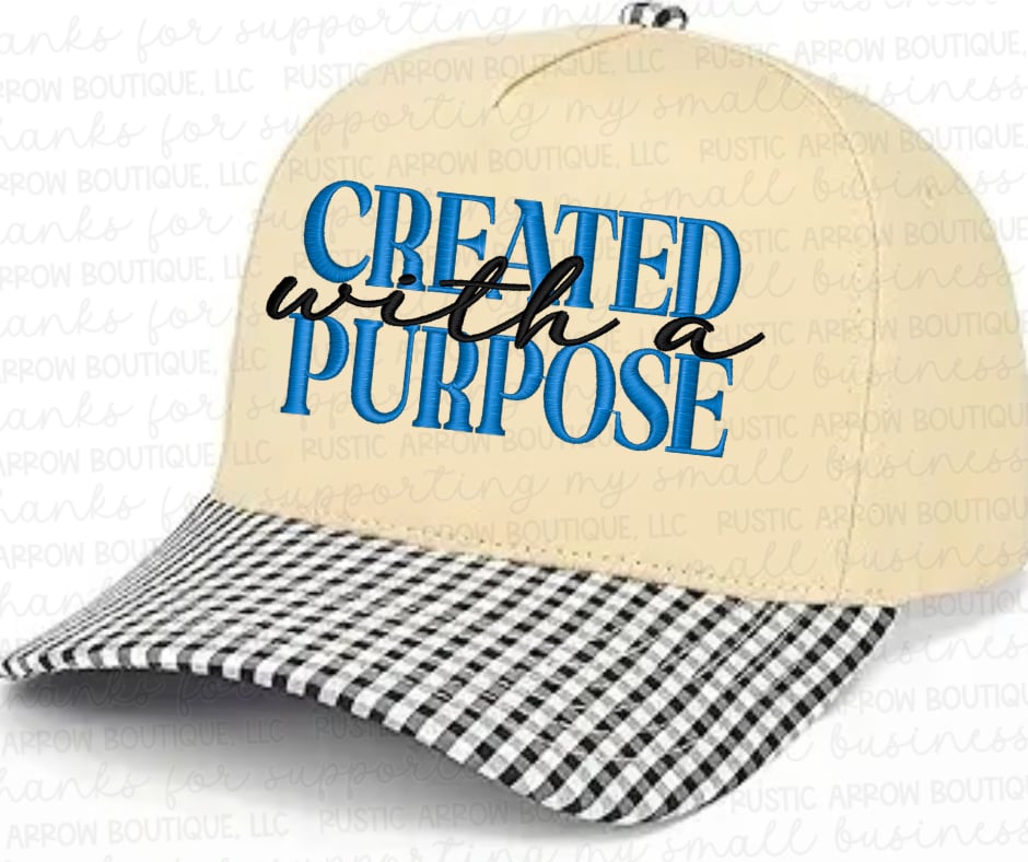 Created with a Purpose Embroidered Hat