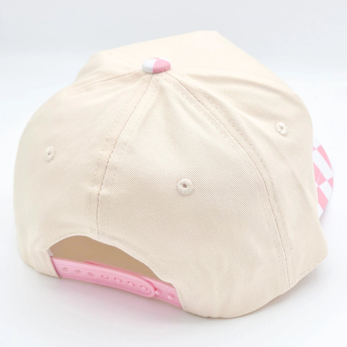 Cotton Pink Checkered Hats