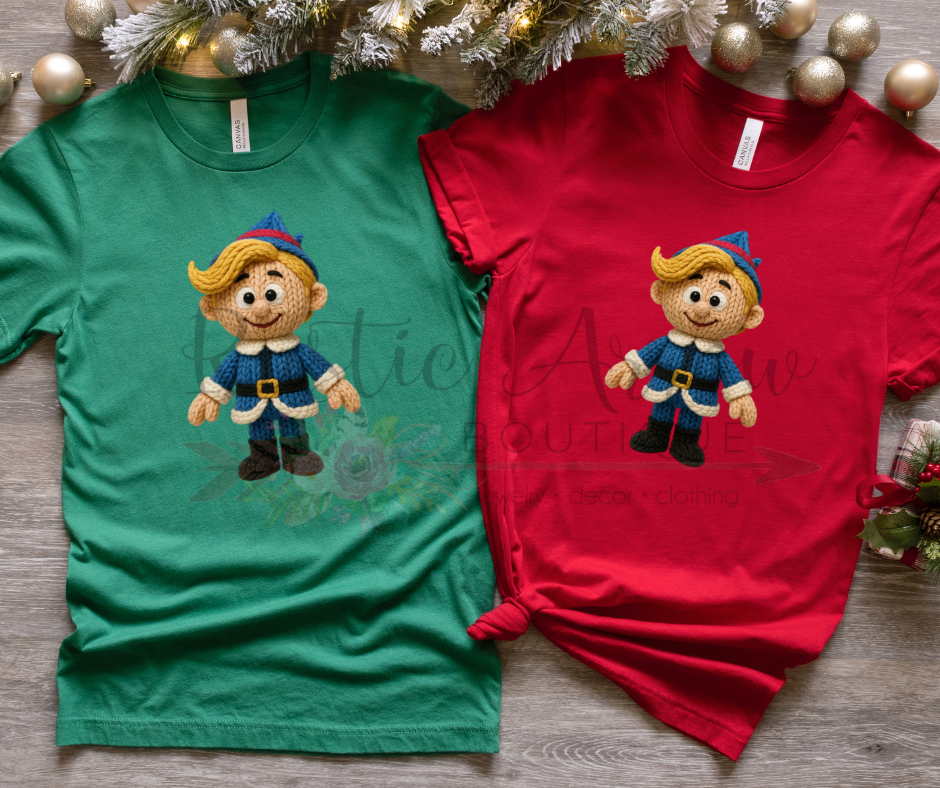 Faux Crochet Christmas Elf