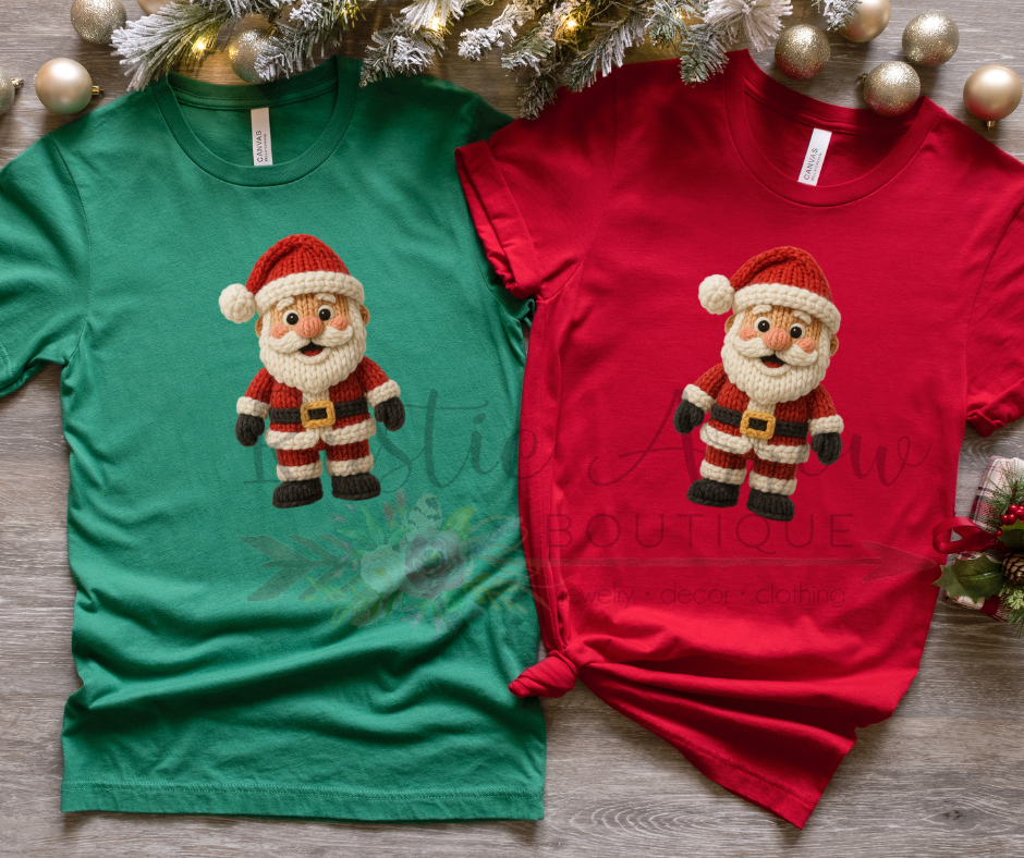 Faux Crochet Santa