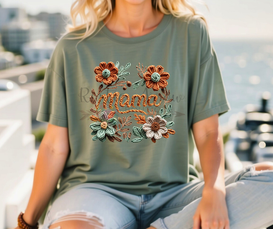 Faux Yarn Mama Floral