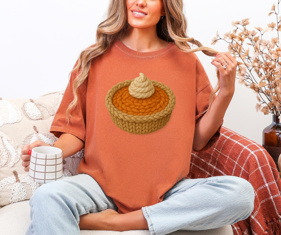 Faux Yarn Pumpkin Pie