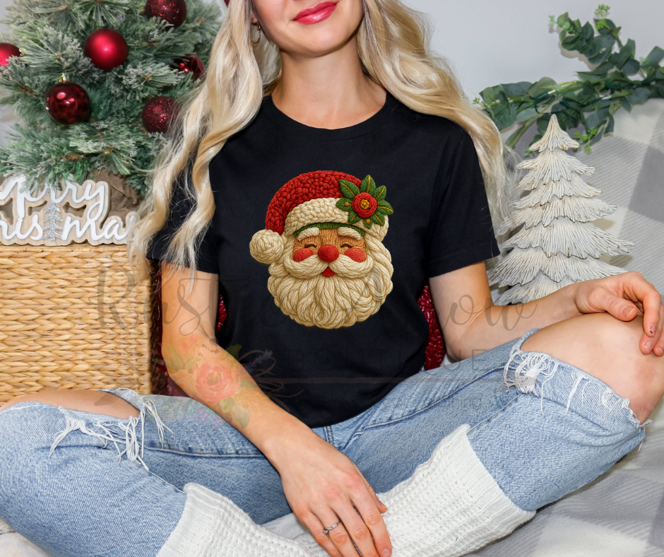 Faux Yarn Santa