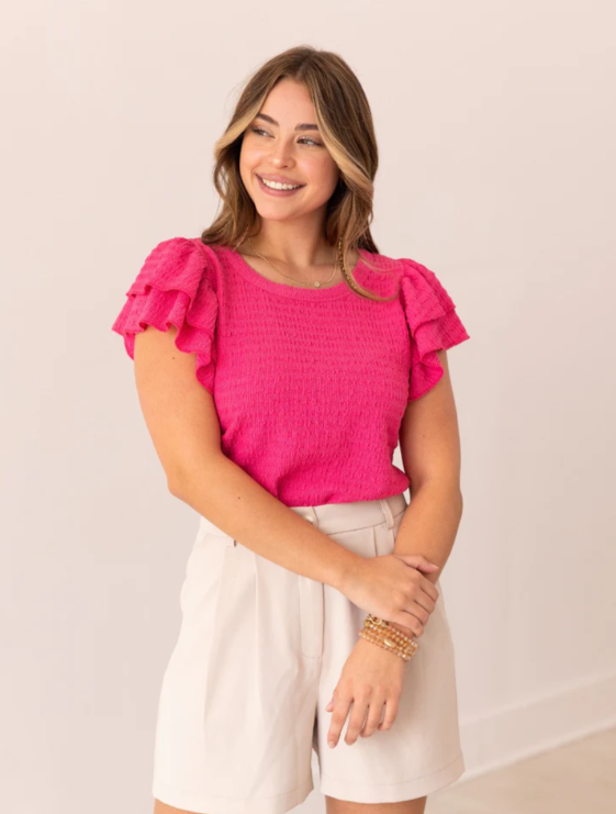 Flutter Sleeve Top