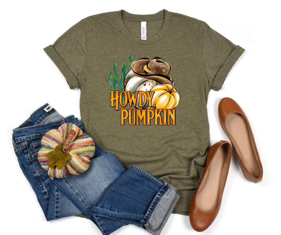 Howdy Pumpkin with Cowboy Hat