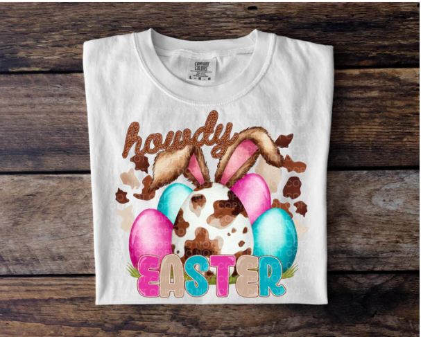 Howdy easter colorful western eggs
