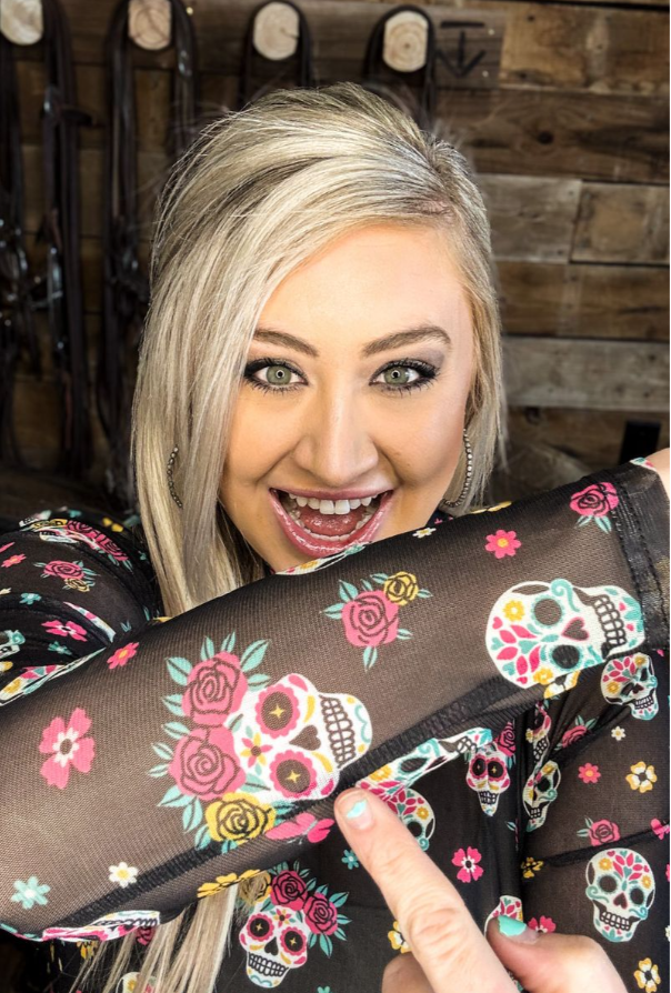 Life Is Brief Mesh Top