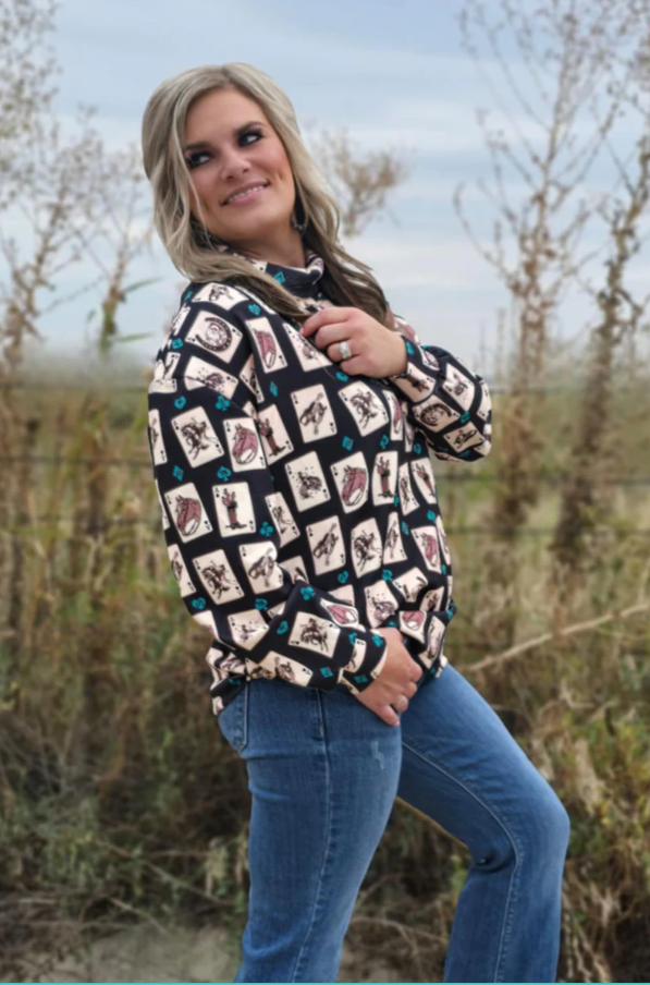 Luck Of The Brand mock neck