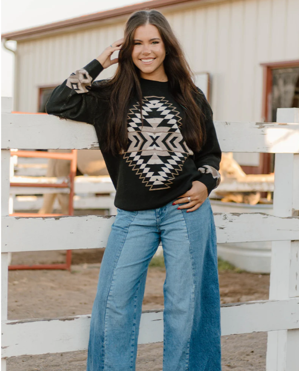 Night Aztec Sweater