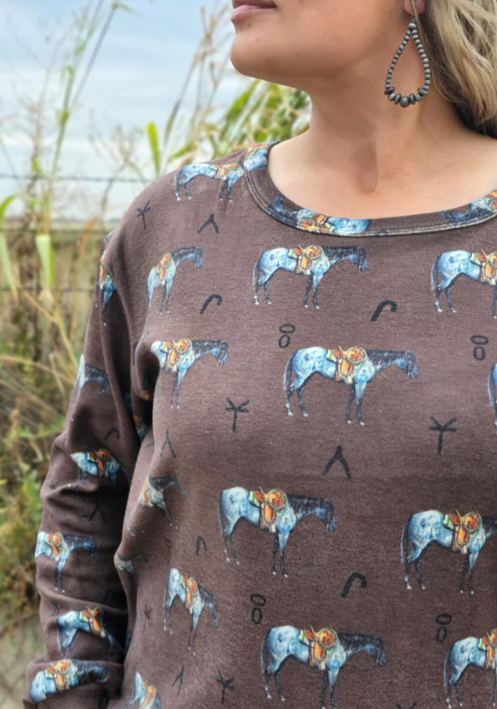 Old Town Road Brown Top