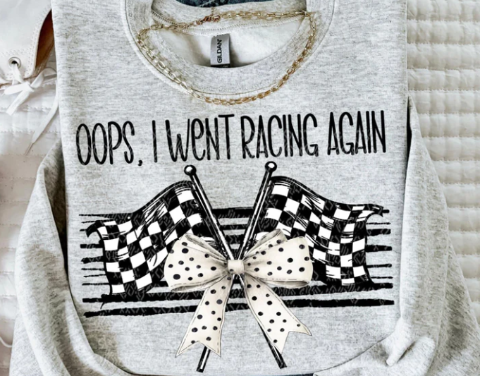 Oops, I went racing again bow