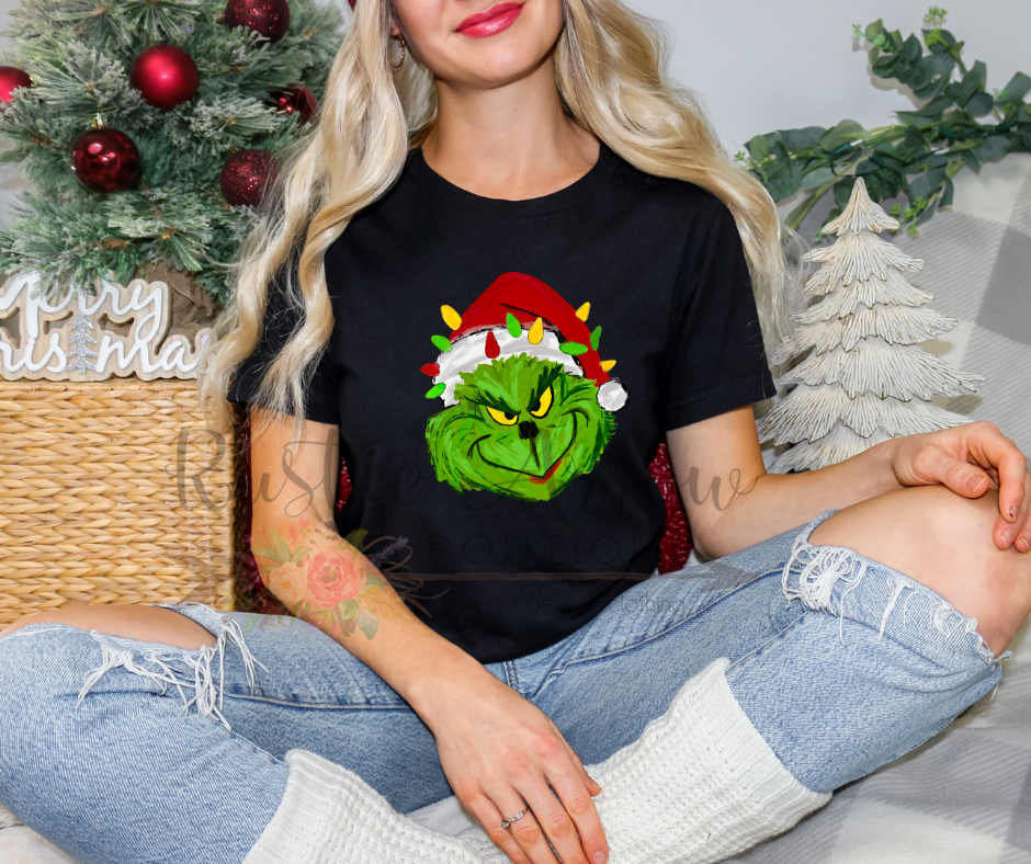 Faux Painted Grinch
