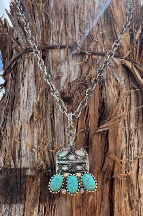 Stitched In Stone Necklace