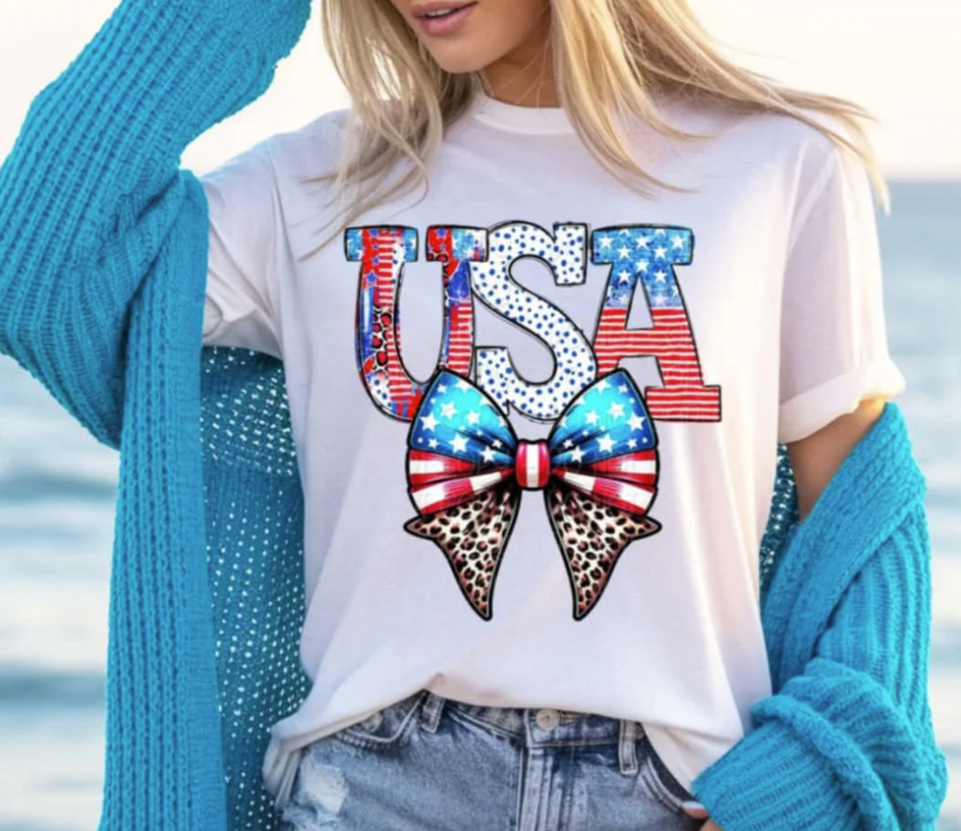 USA with bow