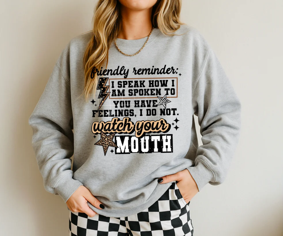 Watch your mouth Black