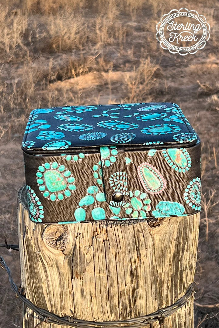 Jazzy Jewelry Box-Turquoise
