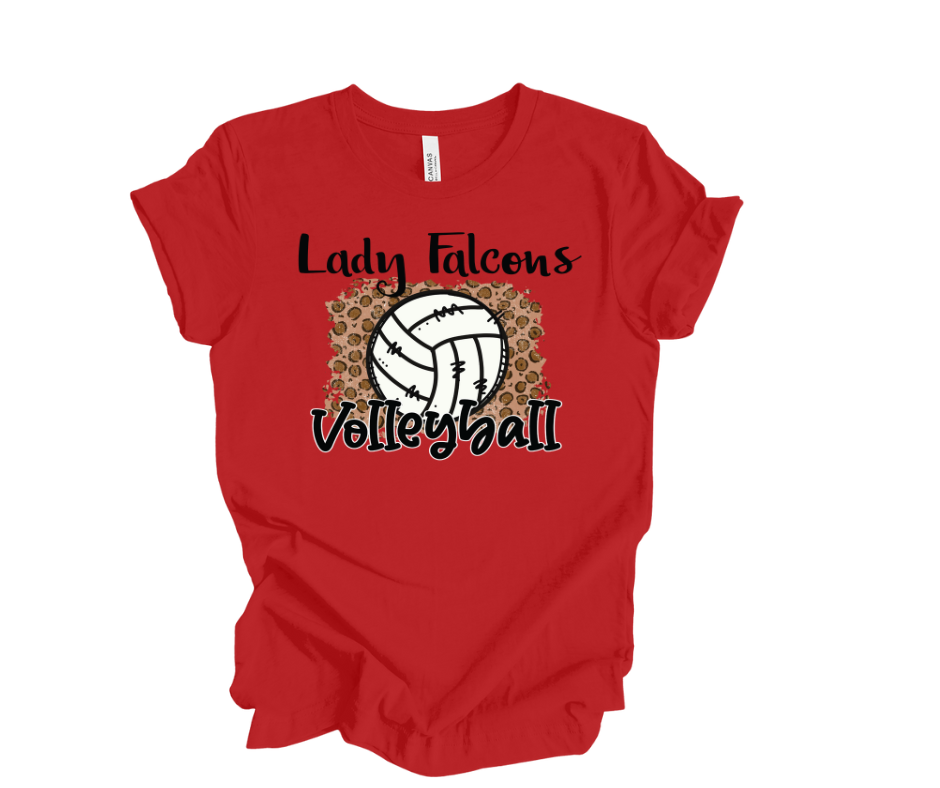 Lady Falcons Volleyball Leopard