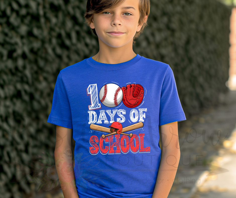100 Days of School Baseball
