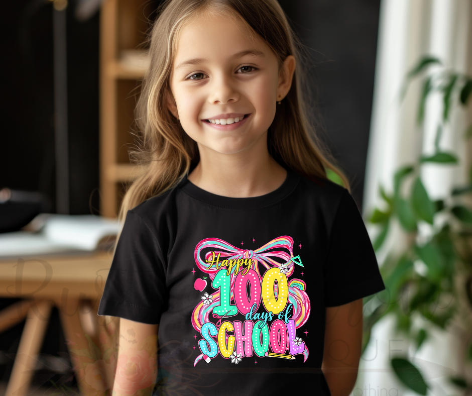 100 Days of School Bow