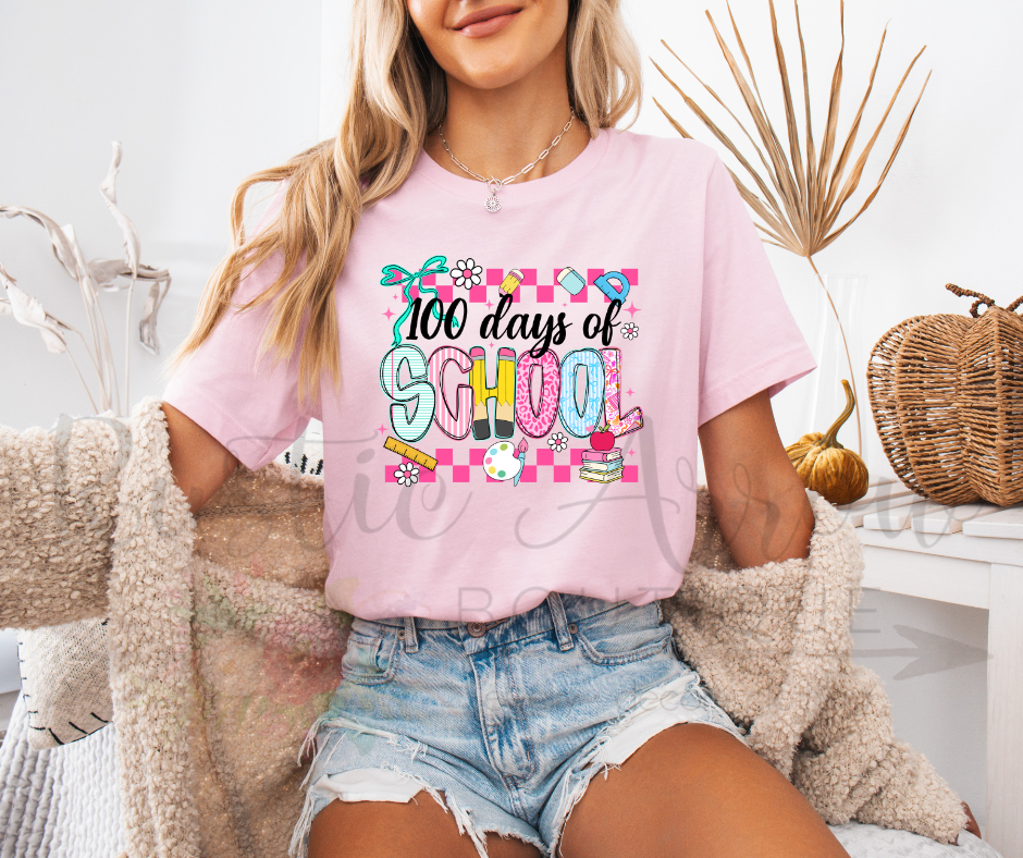 100 Days of School Retro