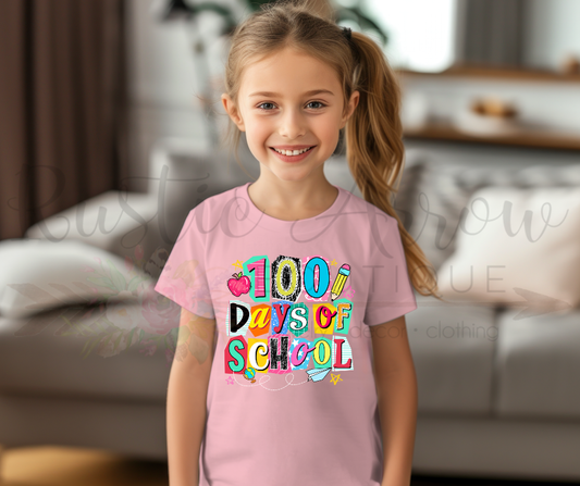 100 Days of School Apple and Pencil