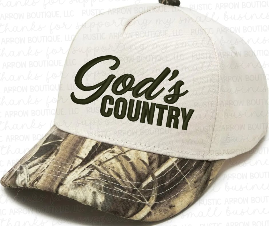 God's Country Embroidered Hat