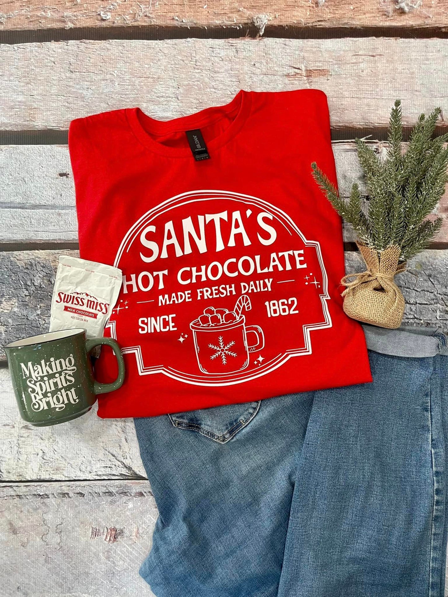 Santa’s hot chocolate-Short Sleeve