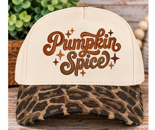 Pumpkin Spice Embroidered Hat