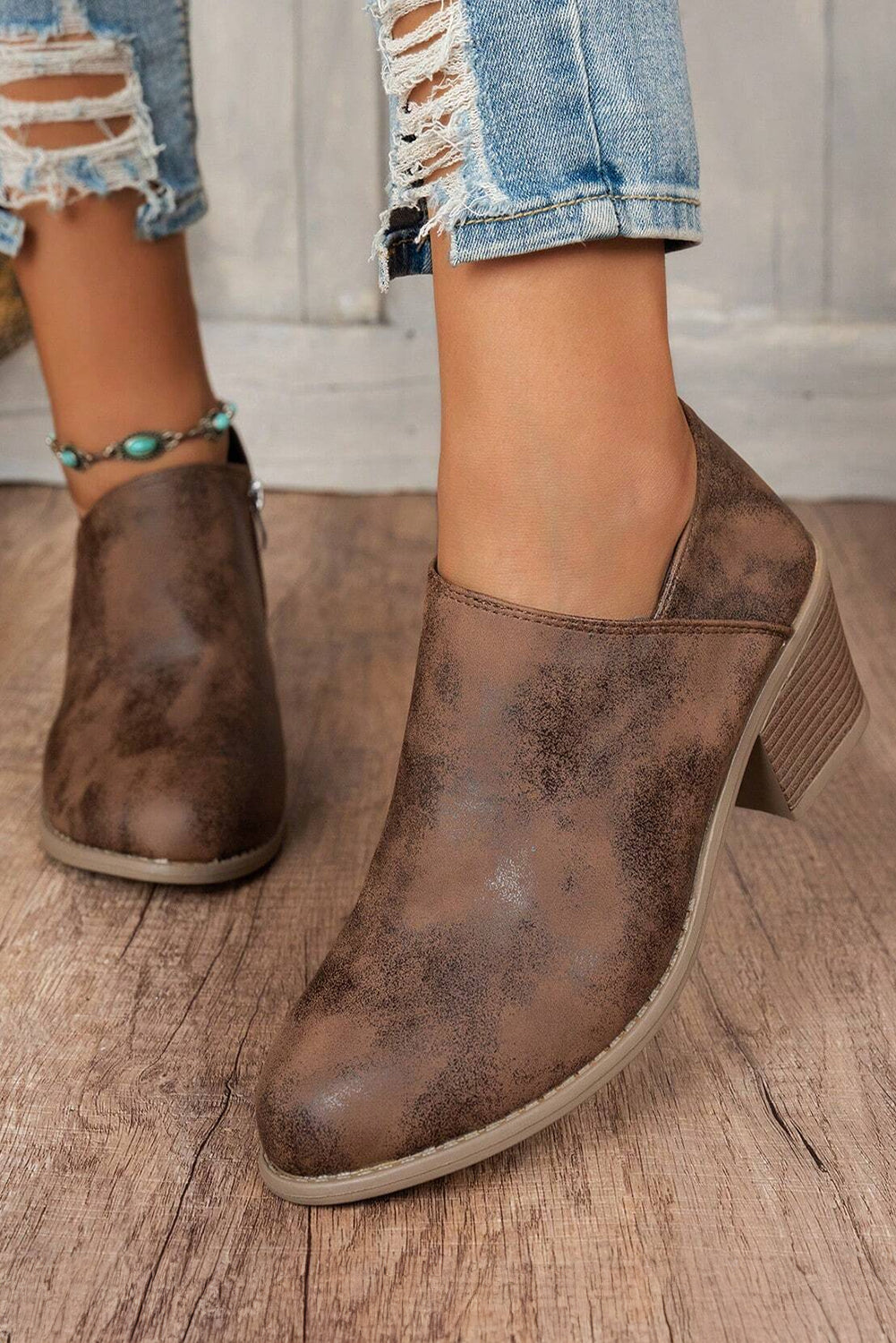 Addison Suede Booties