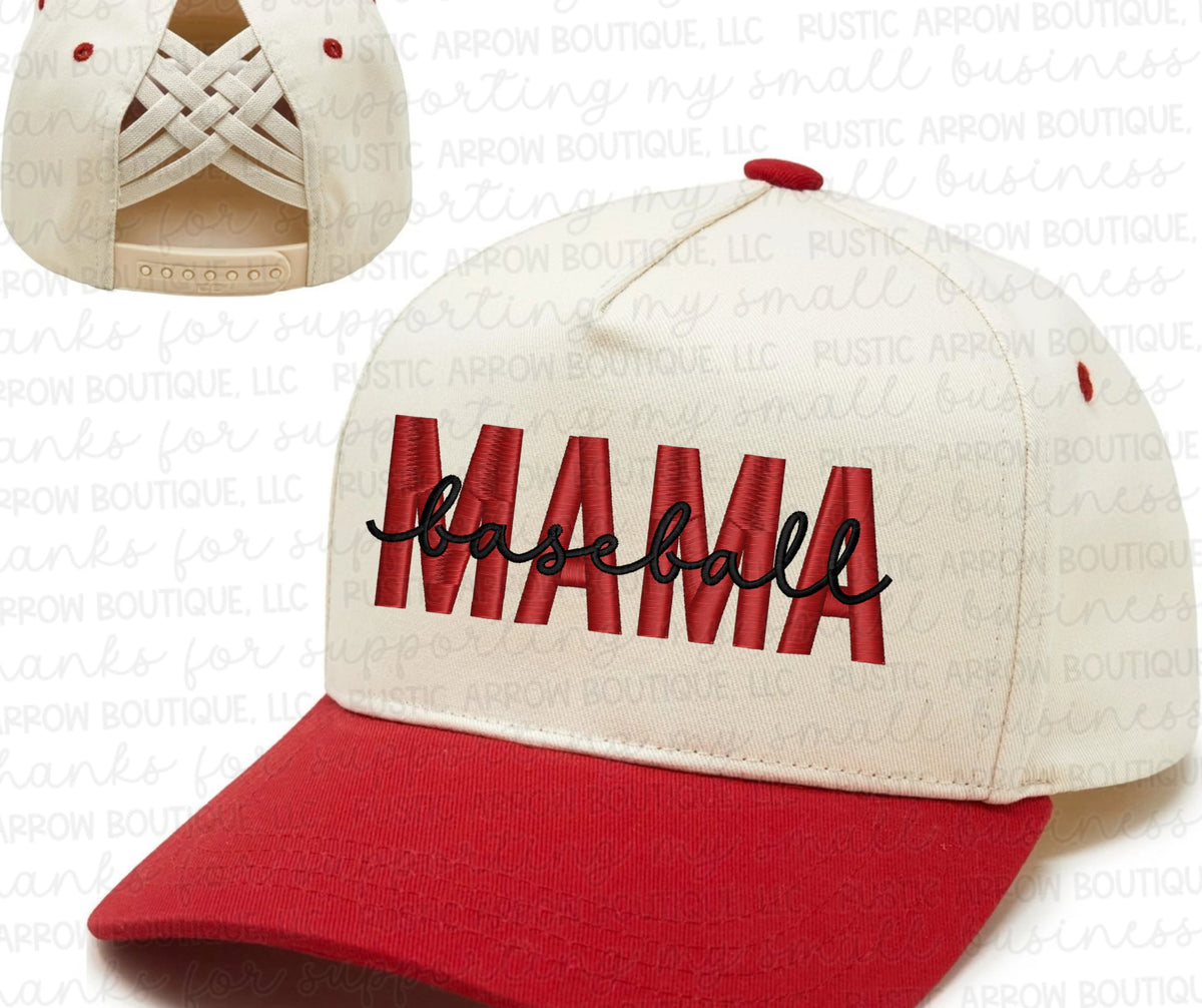 Blessed Mama Embroidered Hat
