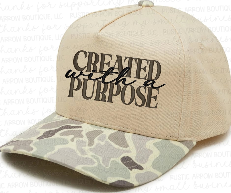 Created with a Purpose Embroidered Hat