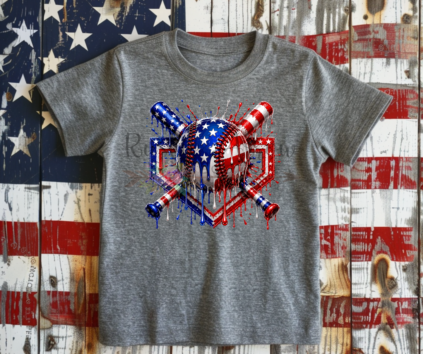 American Flag Baseball