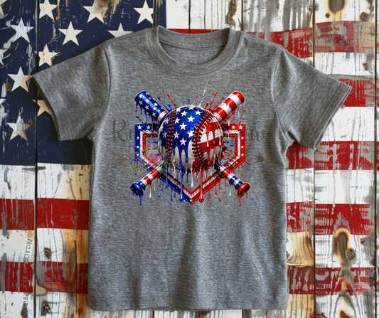 American Flag Baseball