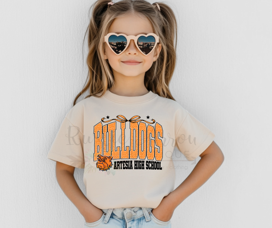 Artesia High School Bulldogs with Bow