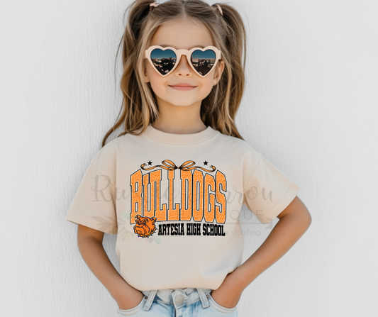 Artesia High School Bulldogs with Bow
