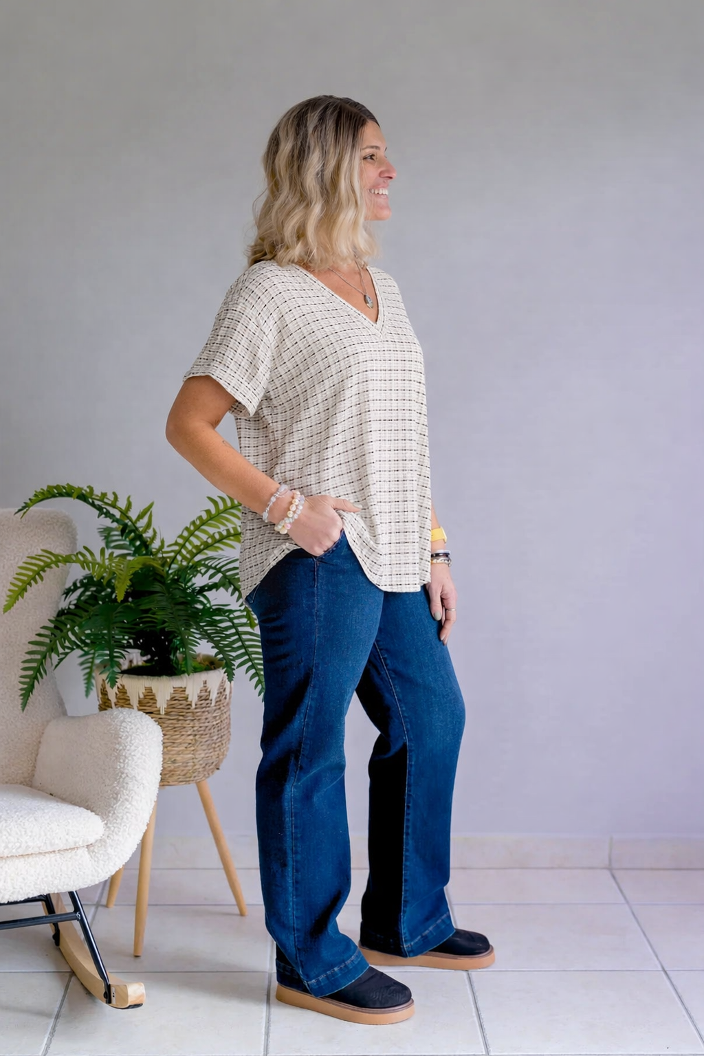 Ash & Light Knit Top