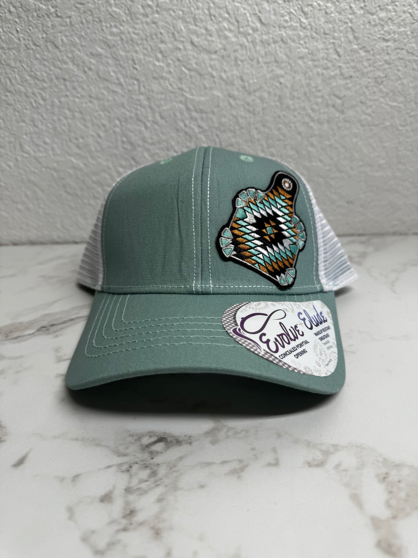 Aztec Cow Tag Cap