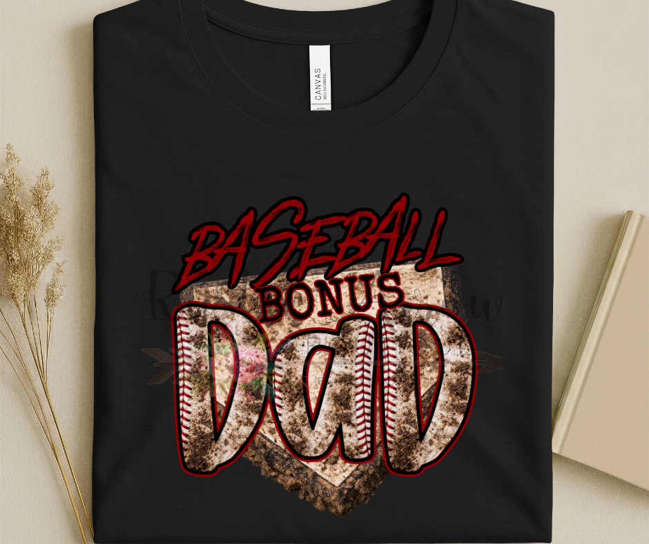Baseball Bonus Dad with Muddy Base