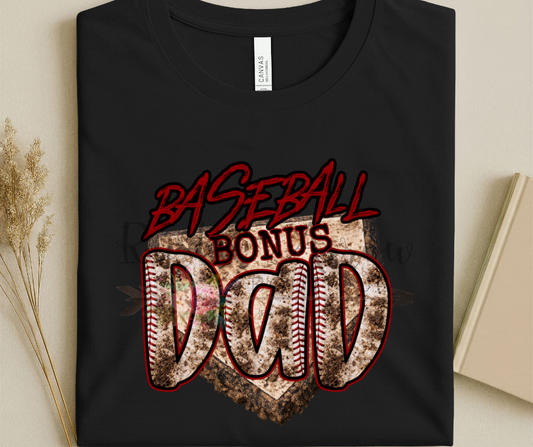 Baseball Bonus Dad with Muddy Base