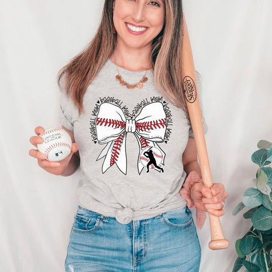 Baseball Mom Bow