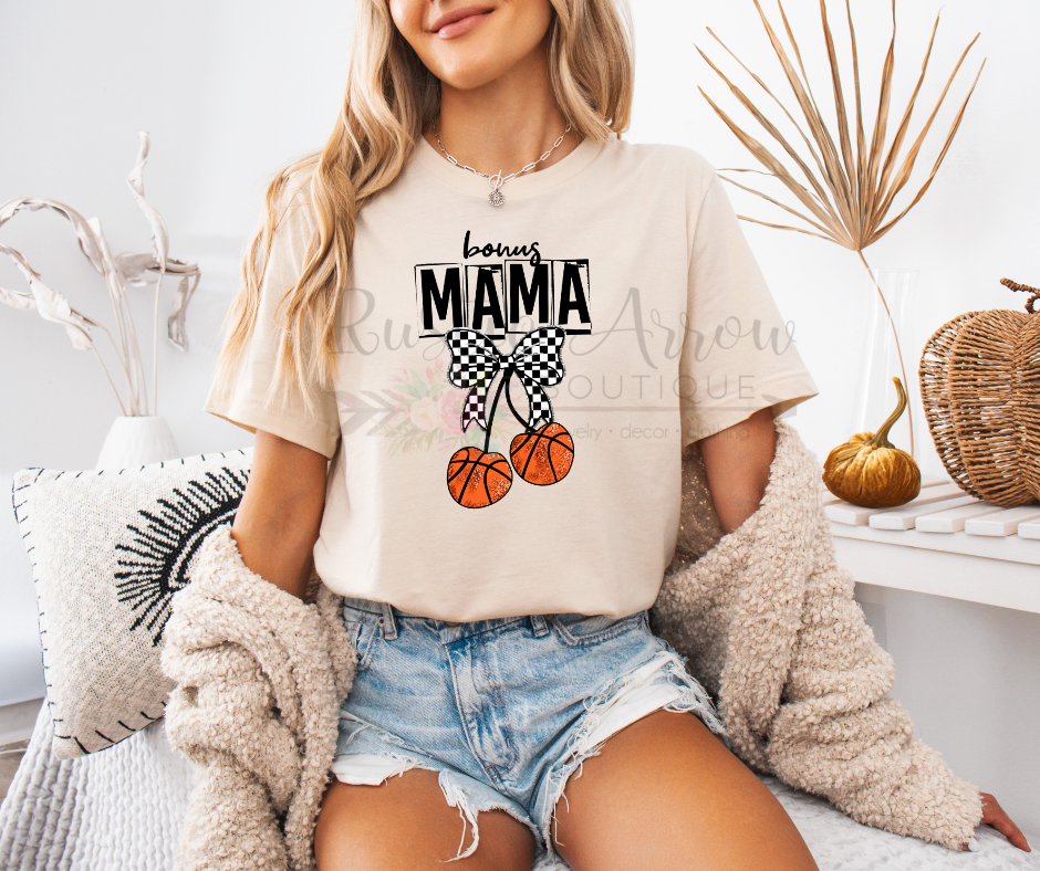 Checkered Basketball Cherries Bonus Mama