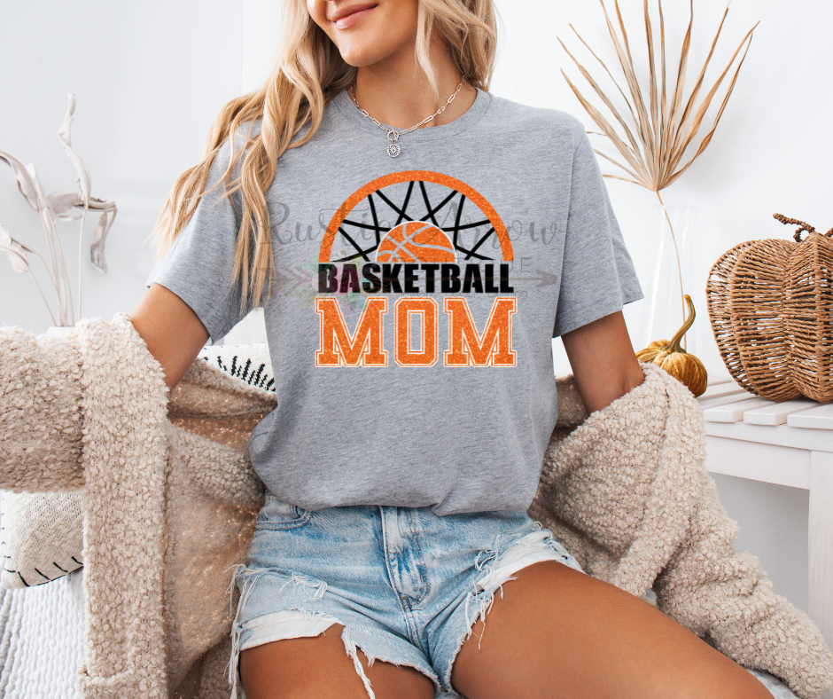 Basketball Hoop Mom Orange