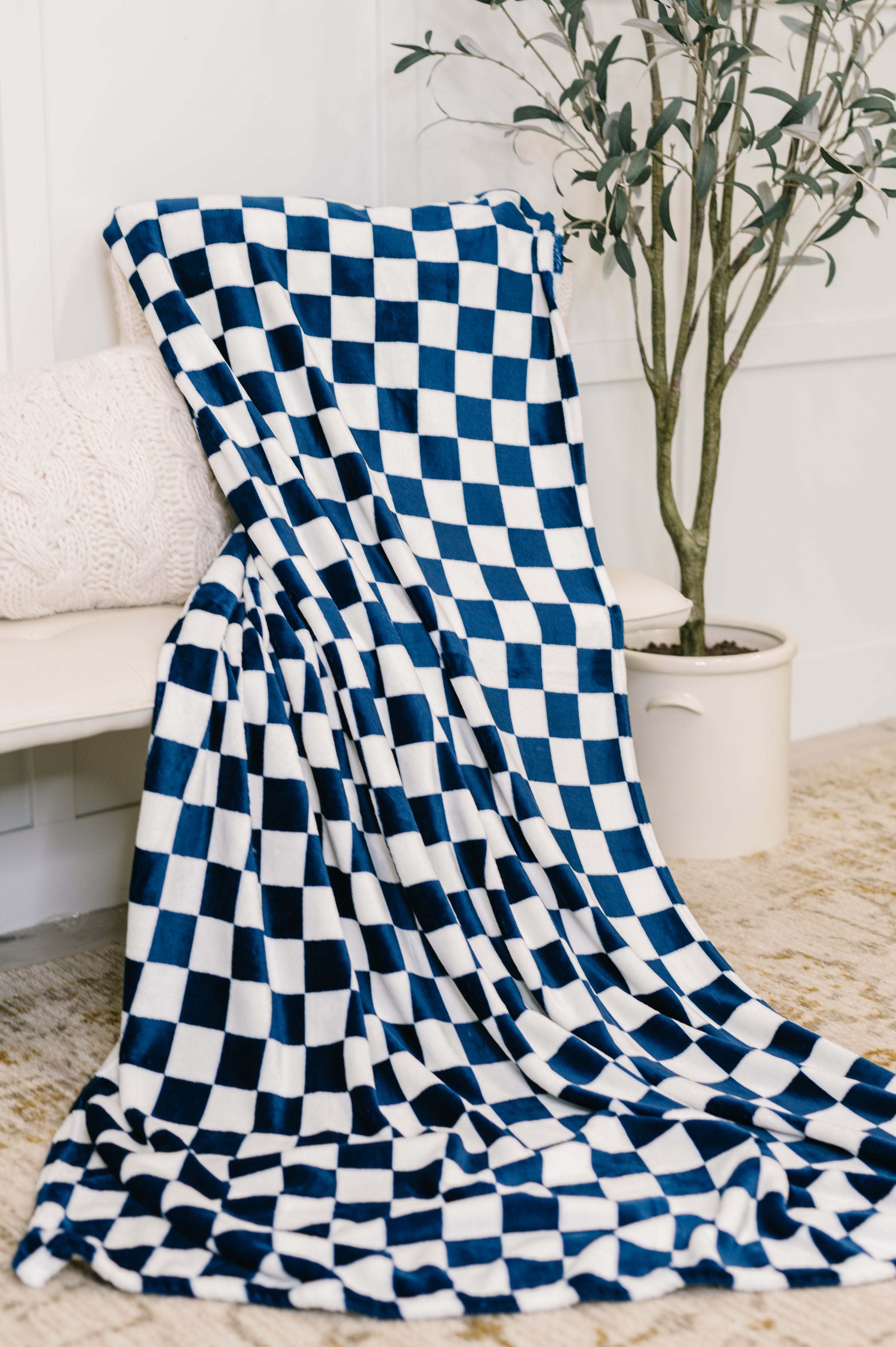 Berry Cozy Checkered Blanket – Rustic Arrow Boutique, LLC