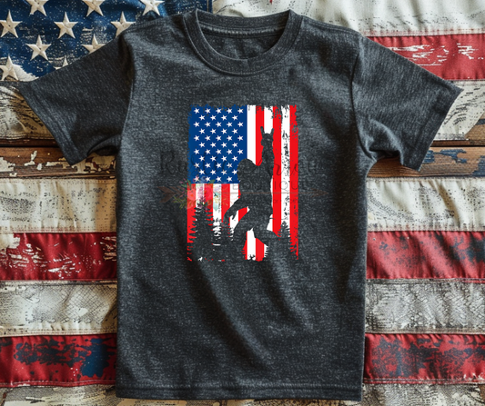 Bigfoot American Flag